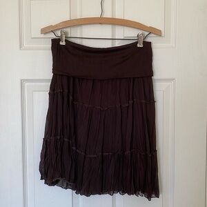 Brown Bohemian Skirt